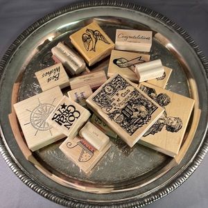 Batch Of New Rubber Stamps With Various Messages And Pictures